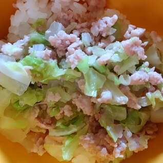 【離乳食】マグロと野菜のあんかけご飯